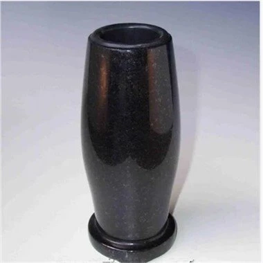 Svart granitt vase