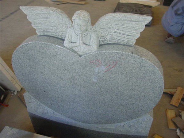 heart shaped tombstones