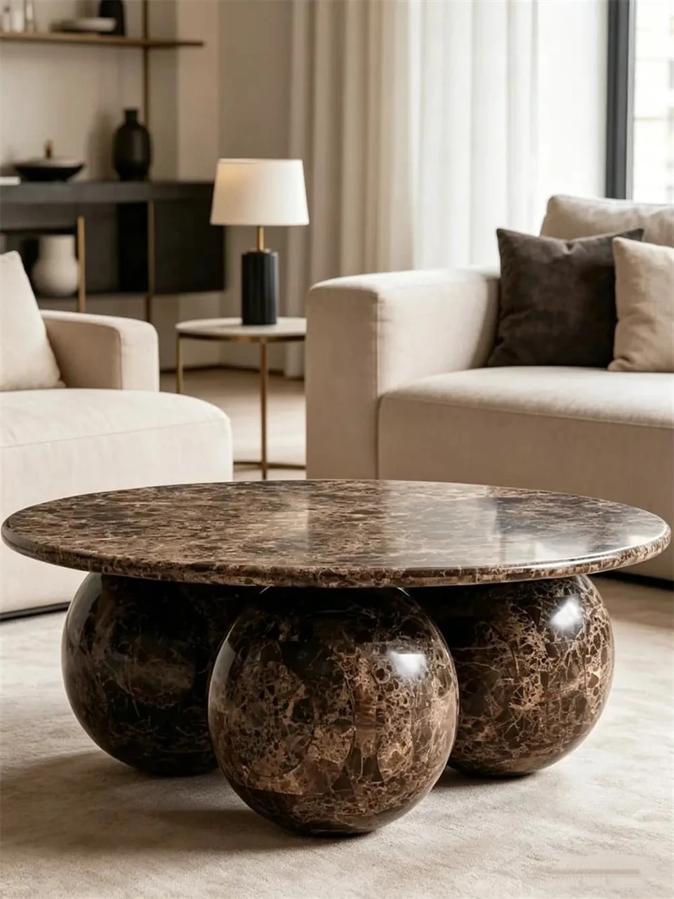 real marble coffee table